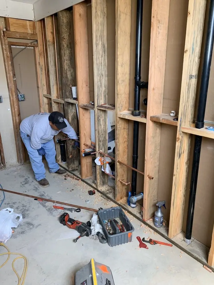 Commercial rough-in plumbing for Water Heater Replacement in Linden Chapel Woods